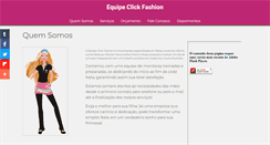 Desktop Screenshot of equipeclickfashion.com.br